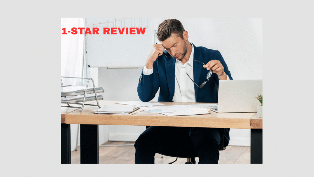 Small business owner affected by fake negative reviews online”