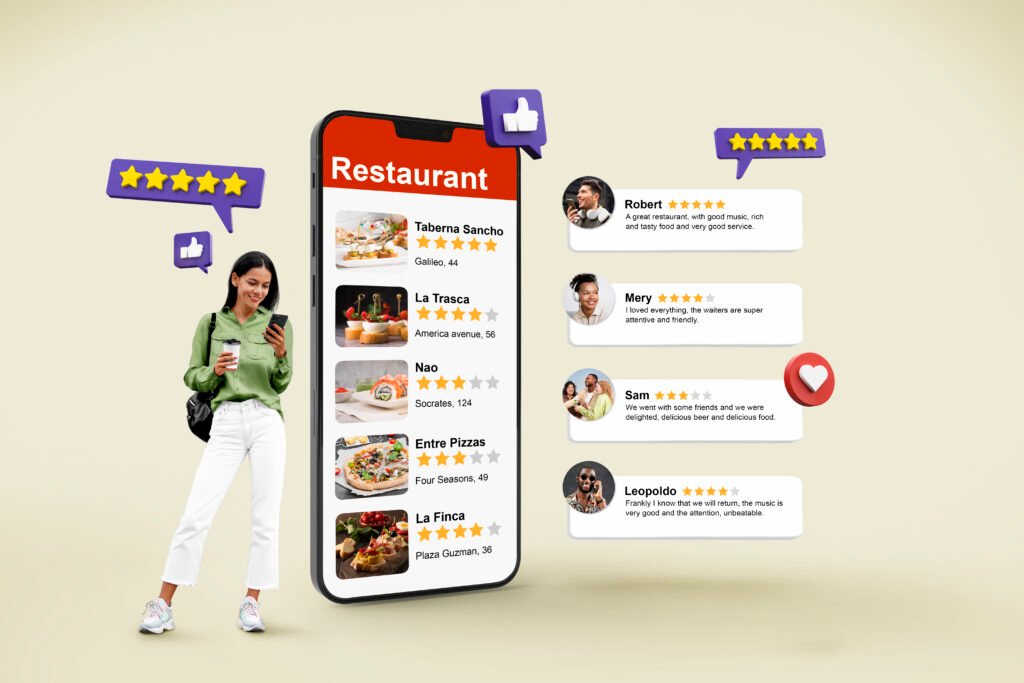 Examples of online reviews from platforms like Amazon
