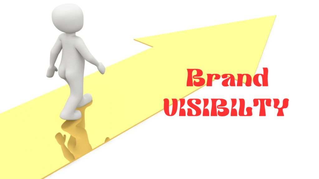 A man riding an arrow pointing upwards, depicting enhanced brand visibility