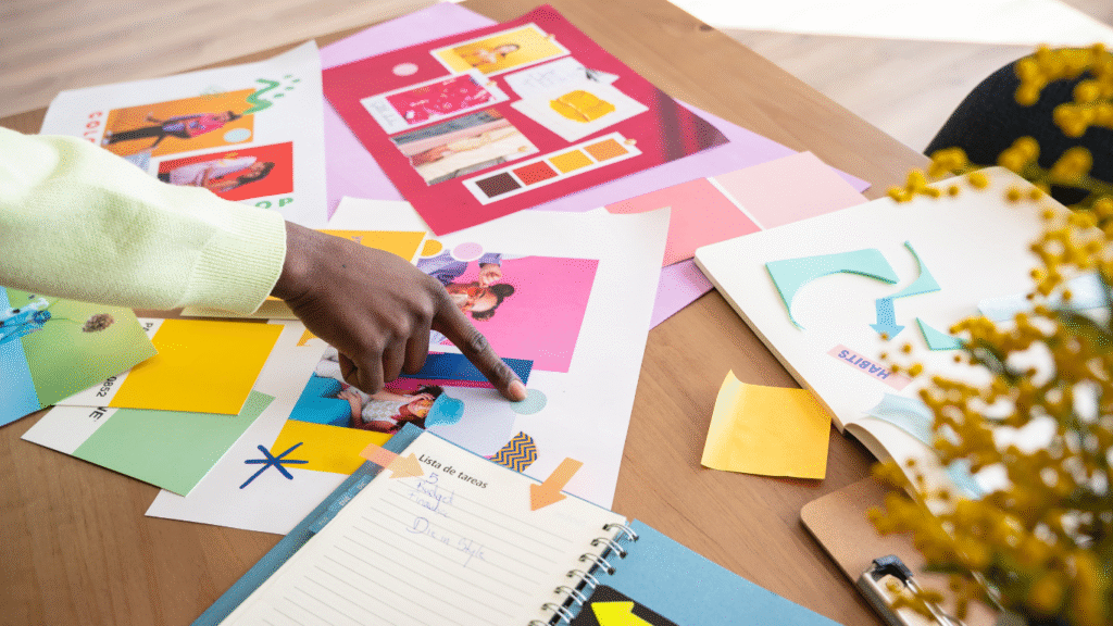 Visual elements that reflect brand psychology in shaping perception and emotion.