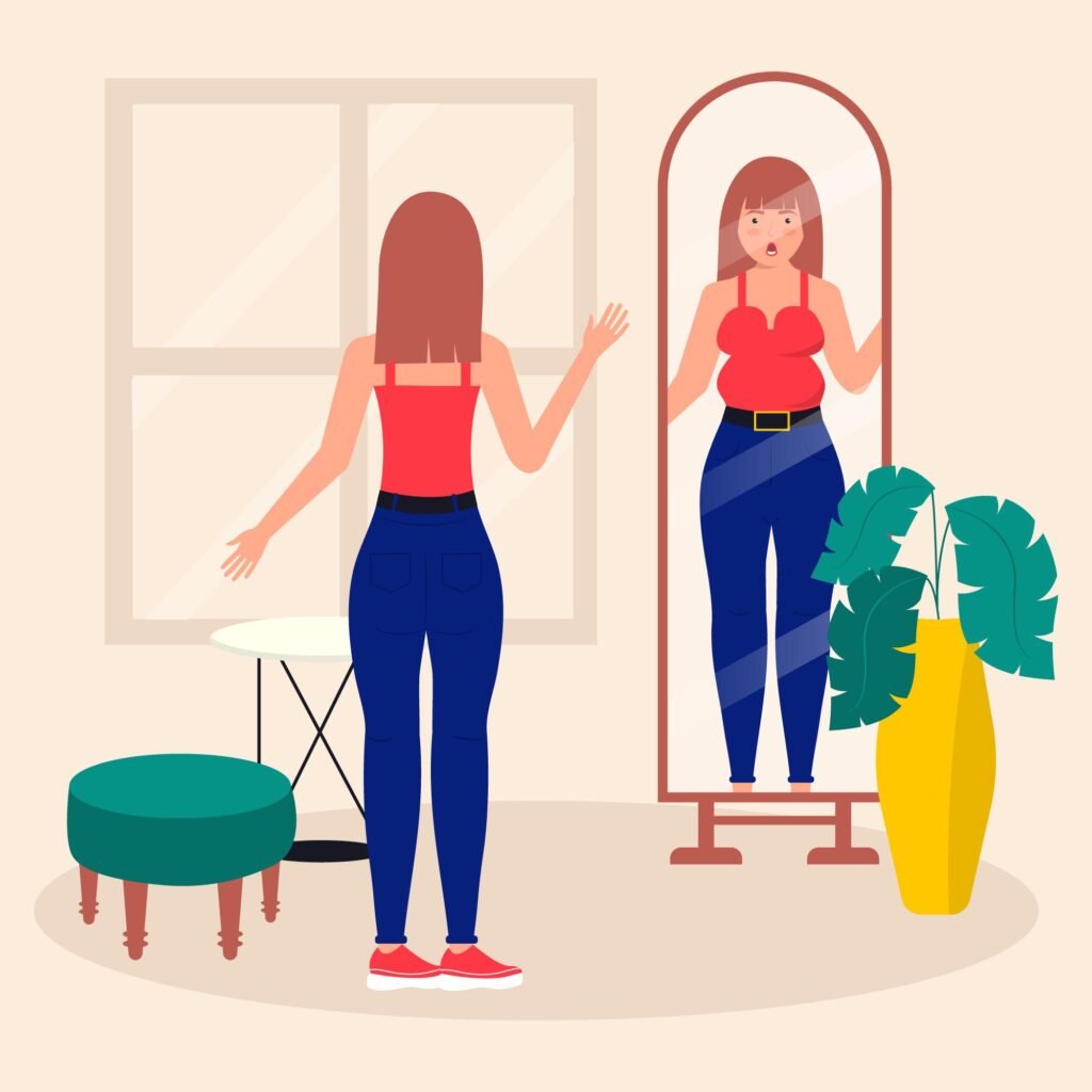 A girl dismayed at seeing her mirror image: Reflective of the Doppelgänger Brand Effect