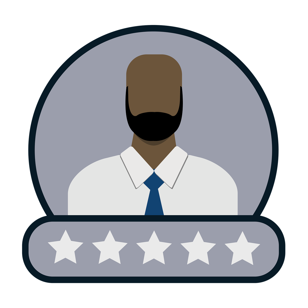 A faceless, malicious man giving bad review