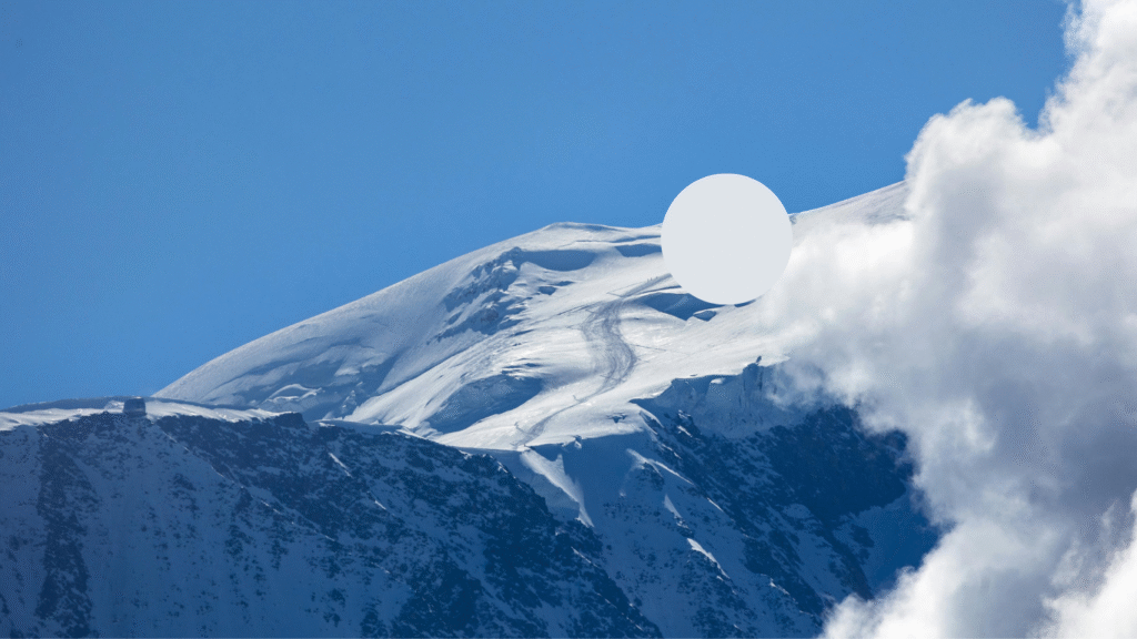 Illustration of a small snowball(representing small mistakes) rolling downhill and growing into a giant avalanche labeled “Reputation Crisis”