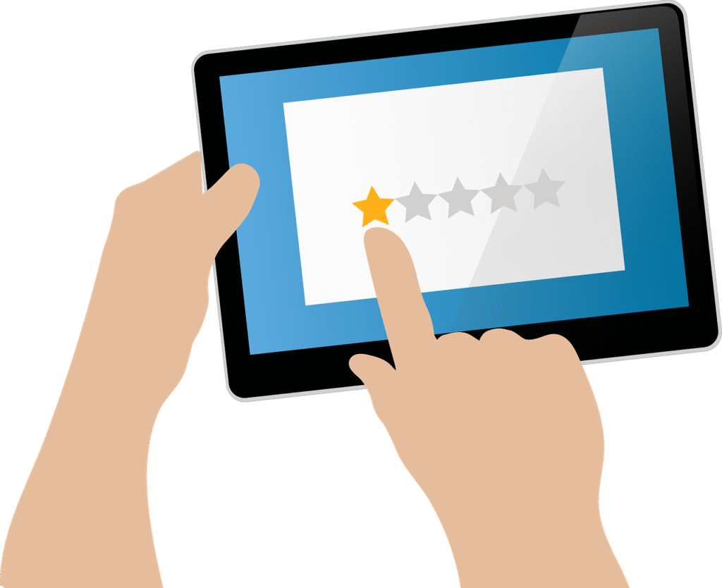 A 1- star rating