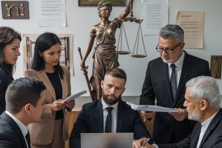 Confidential legal files kept secure in a law firm office