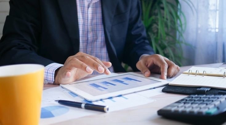 Financial advisor's office with high client interest