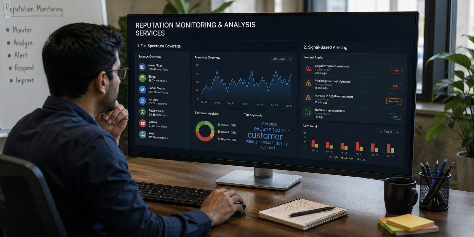 Reputation monitoring services