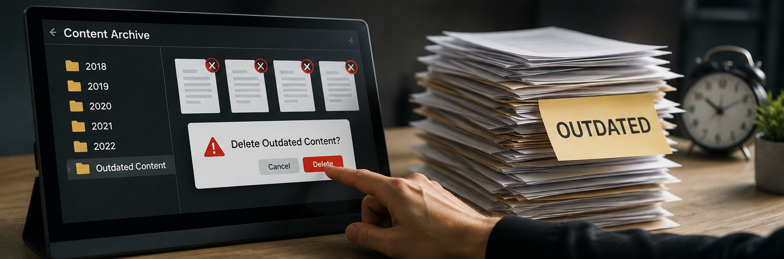 outdated content removal Services