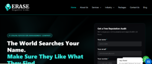Erase Negative Links celebrity reputation management company website