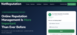 NetReputation online reputation management services website