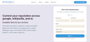 Reputation X online reputation management and content removal website