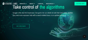 Status Labs digital reputation management and public relations website